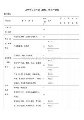 作業(yè)檢查評價(jià)表.doc